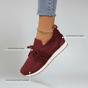 SF Chic – Knit Mesh Slip-On Sneakers