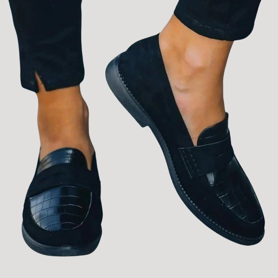 Slipper-Croc-Embossed Detail-Smart Casual Style 2